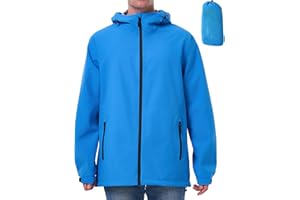 PYALT Regenjacke Herren Wasserdicht Atmungsaktiv regenjacken für herren Windbreaker mit Kapuze dünne fahrrad regenjacke herren