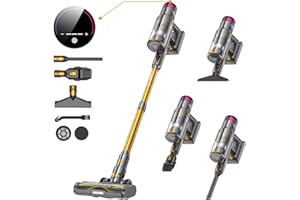 aonus A9S Aspirateur Balai sans Fil, 42000Pa Aspirateur sans Fil Puissant 8 en 1 avec Écran Tactile Moteur sans Balai 580W, 70 Mins Autonomie, pour Les Poils d'animaux, Sols, Tapis