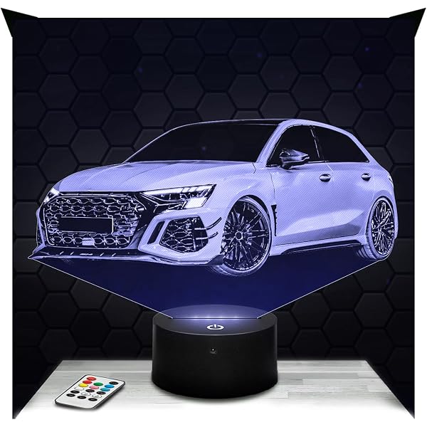 Lampe Veilleuse 3D Renault 4L F4 Avec Télécommande - Fabriqué En France - Neuf