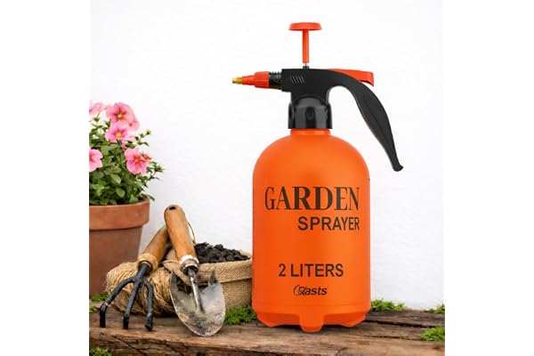 Crasts Pressure Spray Pump Gardening Water Pump Sprayer Plant Water Sprayer for Home Garden Spray Bottles for Garden Plants and Lawn Plant Watering Can (Spray Pump 2 Liter) (Red)