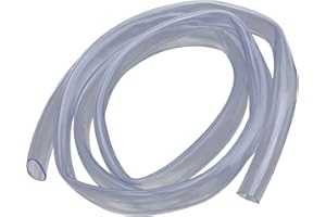 Othmro Lot de 2 tubes en plastique PVC souple - Diamètre intérieur : 20 mm - Diamètre extérieur : 23 mm - Longueur : 1000 mm - Tubes ronds en plastique PVC pour quincaillerie de portes électriques et