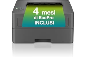 Brother HLL2400DWE Stampante Ecopro ready, 30 ppm, 64MB, Stampa Fronte/Retro, Display LCD, Wireless, Cassetto carta 250f, Alimentazione foglio singolo, Inbox Toner 700p,Modello Attuale Lan e Wi-Fi