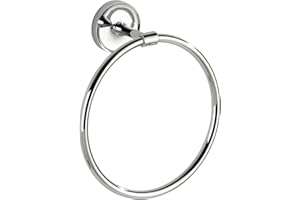 ‎WENKO WENKO Power-Loc® Handtuchring Arcole, Edelstahl, Befestigung ohne Bohren, 18,5x21x7,5 cm