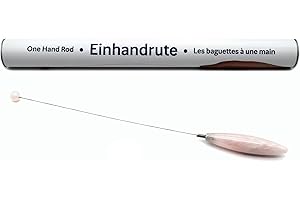 ‎LAPIS VITALIS Rose Quartz Crystal One-Hand Rod - Tensor - Rod of Stainless Steel in Gift Box