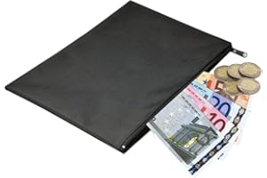 ‎SCHOOL-MAXX 2 Stück Banktasche aus Nylon Dokumententasche Etui Geldscheintasche