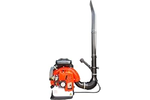 Petrol Leaf Blower 2 Stroke - Powerful 63cc Back Pack Garden Blowers with Turbo Nozzle and Easy Start | Portable Backpack Leaf Blower Petrol with 1.8L Fuel Tank and Cruise Control | eSkde