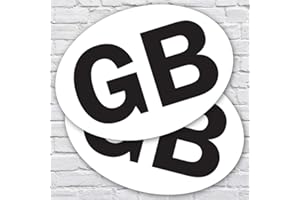 HANDMADE BY STUKK 2 GB naklejki samochodowe owalne euro samochód ciężarówka winyl samoprzylepne wielka Brytania kalkomania Francja Niemcy Europa