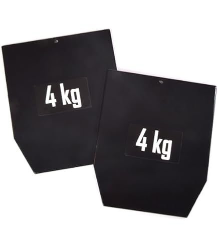 Piastre Pesi In Acciaio Sveltus 1799-3 - 4 Kg X 2, Con Maniglie, Per Gilet Zavorrato - Foto 10