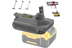 JJXNDO für Dyson V10 Akku Ersatz, V10 Adapter für Dewalt 18V 20V MAX 60V Li-Ionen Akku Konverter für Dyson V10 Akku Arbeit für Dyson V10 Cyclone Animal Absolute Fluffy SV12 Staubsauger(Keine Batterie)