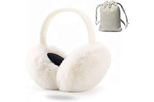 ZOCONE Ear Muffs Women Fluffy Ear Warmers, Soft Winter Earmuffs Ear Covers for Cold Weather Foldable Ear Muffs for Women Girls Men, Windproof Plush Earmuffs for Winter Outdoor