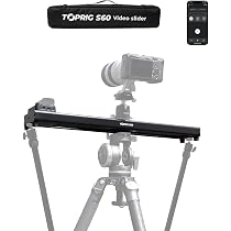 Accsoon TOPRIG-S6 Slider Motorizzato Per Fotocamera, Elettrico Per Reflex, Follow Focus, Time-Lapse, Controllo APP, Carico 4kg, Silenzioso, Per Video Professionali