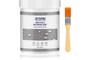 ZOLGINAH Sellador Impermeable Transparente con Pincel,300g,Invisible Aislamiento Revestimiento Impermeable Duradero y Resistente al Calor para Impermeabilización de Cubiertas Tuberías Baños (1 Piezas)