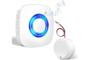 ‎PHYSEN PHYSEN Funksignal Erweiterung Set, Türklingel Verstärker, Klingel Weiterleitung für Bestehende Klingel, Funkklingel Haustür für Schlafzimmer, Dachboden und Keller, 1 Funkkonverter 1 Empfänger