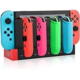 Dock di Ricarica Compatibile con Controller Joycons Switch, Stazione Dock per Caricabatterie Controller Switch per Caricabatt