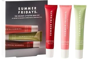 VIPOMKOWA Summer Lip Balm, Lip Balm Set, Nourishing Lips Mask And Lips Balms For Instant Moisture, Shine And Hydration, Tinted, Soothing Care, Contains Shea Butter, Valentines Gifts For Her (VV-3PC)