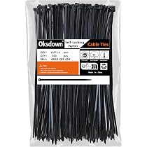 Sourcing Map 1000 Stück Nylon-Kabelbinder 3x150 Mm – Schwarz, Selbstsichernd Für Kabel & Ordnung