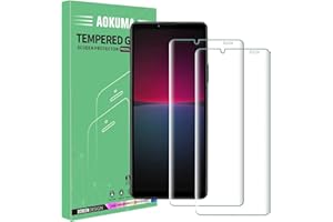 Szkło hartowane kompatybilne z Sony Xperia 10 IV, AOKUMA [Zestaw 2] Osłona ekranu do Sony Xperia 10 IV [0,26 mm] [Wyjątkowo odporna na zarysowania] [Wysoka rozdzielczość][Łatwa instalacja]