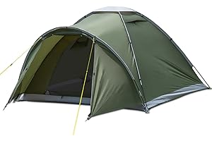 LEVVUE Campingzelt mit Vorraum, Zelte Camping Zelt für 2-4 Person, PU5000 wasserdichte Zelt für Camping Reise Trekking Garten Kuppelzelt Ultraleichte Backpacking 2025 Upgrade