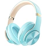 DOQAUS Bluetooth Headphones Over Ear, Wireless Headphones with Mic, 52 Hours Playtime, 3 EQ Modes, Foldable Headset with Soft
