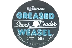 Drennan Greased Weasel Shock Leader 40m Spools
