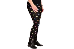 Elbenwald Legginsy Sailor Moon z motywem All-Over z anime dla kobiet, wysoka zawartość bawełny, czarne