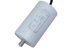 IT-TRONICS Anlaufkondensator Motorkondensator 30µF 250V 40x68mm Kabel 35cm ICAR 30uF