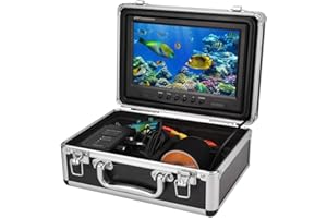 BTIHCEUOT Unterwasserkamera Kit mit 30 Meter Kabel 1000TVL 9in HD Farbvideomonitor Fish Finder(EU-Stecker)