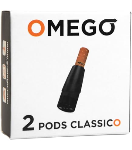 OMEGO Classico, cigarette lectronique avec filtre coton, kit de dmarrage  pour fumeur, rservoir systme pod 2 ml, sans nicotine, sans E-liquide (Or  rose) : Amazon.fr: High-Tech