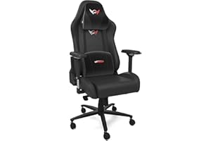 GT OMEGA PRO XL Racing Gaming Chair with Lumbar Support - Ergonomic PVC Leather Office Chair with 4D Adjustable Armrest & Recliner - Esport Seat for Ultimate Gaming Experience - Black