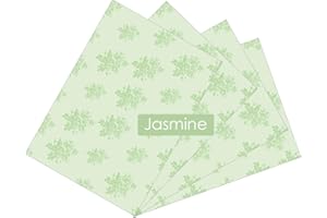 ZYBUX - Scented Drawer Liners - Fragrance for Home Drawers Shelf Liner Wardrobes, Shelves, Cabinets, Dresser and Close, Drawer Liner, Stylish Drawer Lining Paper, 4 Sheets - 43cm x 58cm, Jasmin