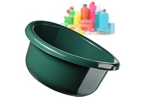 ‎KADAX KADAX Miska łazienkowa 15 l zielona, wytrzymała i stabilna, poręczne uchwyty, do mycia, namaczania i porządków w łazience oraz pralni