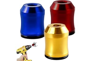 CYUXING 3Pcs Screwdriver Head Magnetic Ring, Screw Ring Set Removable Household Tool for Drills| Universal Bit Holder for Hex Screwdrivers & Power Bits | Alloy Screw Holder for DIY Repair