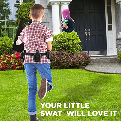 Ultimate-tout-en-un-ensemble-de-jeu-de-rle-policier-pour-les-enfants-Comprend-SWAT-Shield-ceinture-rglable-lampe-de-poche-et-plus-Construction-en-plastique-durable-Police-Uniform-Halloween-Acc