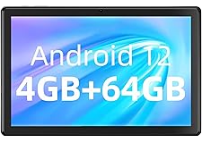 SGIN 10,1 Zoll Tablet 4GB RAM 64GB ROM (TF Espandibile 256 GB), 1280 x 800 IPS HD, Android 12 Octa-Core 2.0GHz, WiFi, GPS, Ak