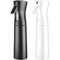 AMOMELA Kontinuierliche Sprühflasche – Ultrafeiner Wassernebel, 200 Ml, Nachfüllbar – 2 Stück Für Haare, Pflanzen & Reinigung