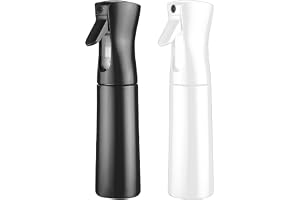 Earnmore 2-pack vattensprayflaska, 300 ml ultra fin kontinuös spray vattenflaska vattenförstärkare tryckspray, hår, växter, h