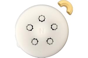 BNN RECIPE BNN - Avance/Serie 7000 - Gomiti Rigate/Coude Rayé diamètre 8mm épaisseur 1mm-1.2mm AMGOMR08 - Pasta Disc compatible avec Philips Pasta Maker Avance/Serie 7000