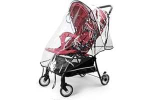 Infreecs Universal Kinderwagen Regenschutz für Buggy und Sportwagen Komfort Regenschutz, Gute Luftzirkulation, Einfache Montage, Schadstofffrei