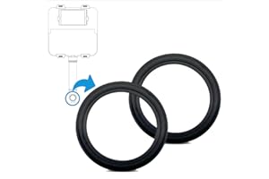 KUNXING WC Dichtung Spülrohr für Geberit Dichtung - 2 Stück Lippendichtung, Ersatzteil 362.771.001, Spülrohr Dichtung, Spülkasten Dichtungen für Geberit Ersatzteile DN40/45mm UP-Spülrohr (Ø 54/42 mm, Schwarz)