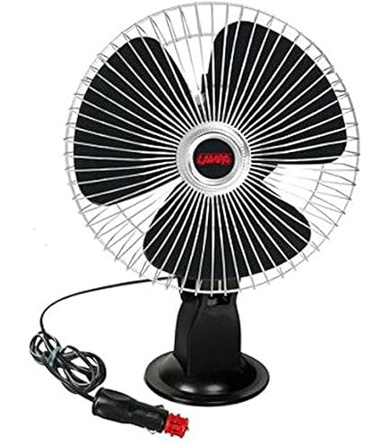 Ventilatore Portatile 12V Per Auto, Camper, Camion – 2 Ventole, Velocità Variabile, A+++