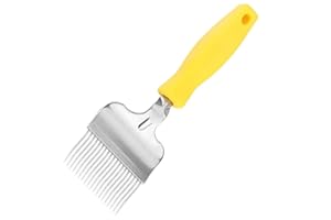 VOVANE Entdeckelungsgabel Edelstahl Imkereiausrüstung Zubehör Imkereibedarf Bienenzucht Werkzeug Bienen Gabel Honig Kamm für Imker