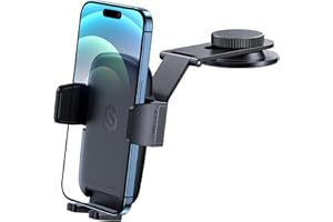 SYNCWIRE Upgrated Porta Cellulare Auto Universale con Adesivo Forte, Supporto Smartphone Auto da Cruscotto, Rotazione 360°, Compatibile con iPhone 17 16 15 14 13 12, a Tutti Smartphone