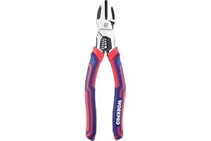 WORKPRO Diagonalavbitartång 196mm, 2 i 1 Pelacables Cr-V | Cr-V stål, hög hävstång, precisionsskärning, multifunktion, ergonomiskt grepp