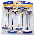 IRWIN IRWT10771-TBK Irwin T10771 T Handle Hex Key Set (8 Pieces)