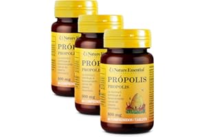 Nature Essential | Própolis 800 mg | 60 Comprimidos | Echinácea + Tomillo + Vitamina C | Ayuda a Reforzar el Sistema Inmune | Rico en Aminoácidos y Oligoelementos (Pack 3 unidades)