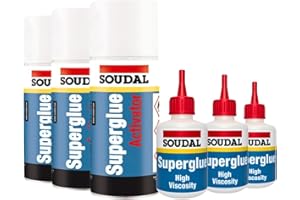 BUILDWARE 3x Soudal Mitre Bond Adhesive Kit Glue & Activator