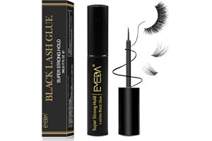 EMEDA Franslim Svart Black Eyelash Glue Lim för lösögonfransar Vit Quick-Drying Latex free Adhesive for Eyelashes, black Lash