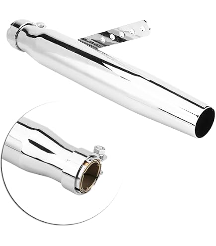 SILENCIEUX MEGAPHONE TULIPE RELEVÉ (GAUCHE) Lg 520 mm CAFÉ RACER