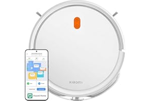 AUTO LABEL. FIRST CLASS DRIVER ACCESSORIES Xiaomi Robot Vacuum E5 - Robot Aspirador y Fregasuelos Potente | Planificación Inteligente de Rutas | Compatible con Alexa y Google Home | Succión de 2000PA con 3 Niveles de Succión