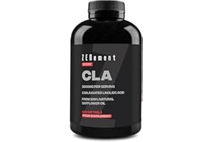 CLA Conjugated Linoleic Acid 3000 mg per Dose – 200 Easy‑Absorb Softgel Capsules from Safflower Oil 80 % (2‑Month Supply) – Sports Supplement – High Concentration – Zenement
